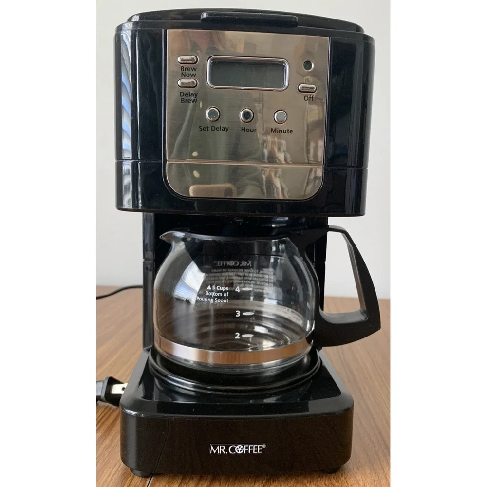 Mr. Coffee jwx3 5 Cup Programmable Coffee Maker w/ Carafe & Basket -TESTED/WORKS